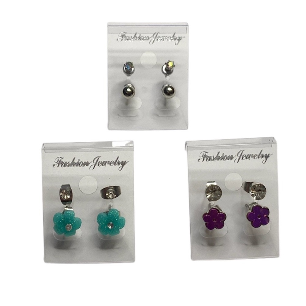 3 Piece Earrings Set Bundle